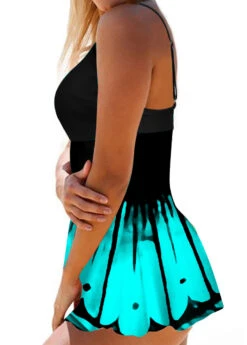 Printed Spaghetti Strap Swimdress And Panty -Rosewe Swimwear Store 267182 P 1614933598647