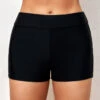 Skinny Mid Waisted Black Swimwear Shorts -Rosewe Swimwear Store 288531 P 164187152104500