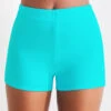 Mid Waisted Stretch Cyan Swim Shorts -Rosewe Swimwear Store 319907 P 16738684388960