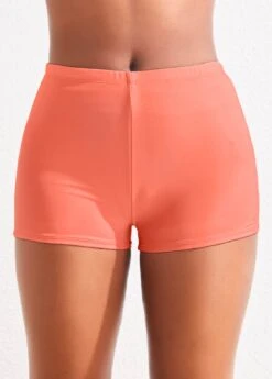 Mid Waisted Pink Swimwear Shorts