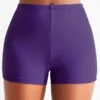 Mid Waisted Dark Purple Swimwear Shorts -Rosewe Swimwear Store 319915 P 16739419773580