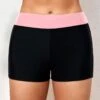 Mid Waisted Pink Contrast Swim Shorts 1 Mid Waisted Pink Contrast Swim Shorts -Rosewe Swimwear Store 321011 P 1669789895113