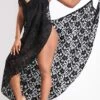 Lace Black Surplice Asymmetry Cover Up -Rosewe Swimwear Store 327488 P 16784442937500